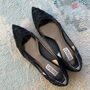 Badgley Mischka Bejeweled Flats